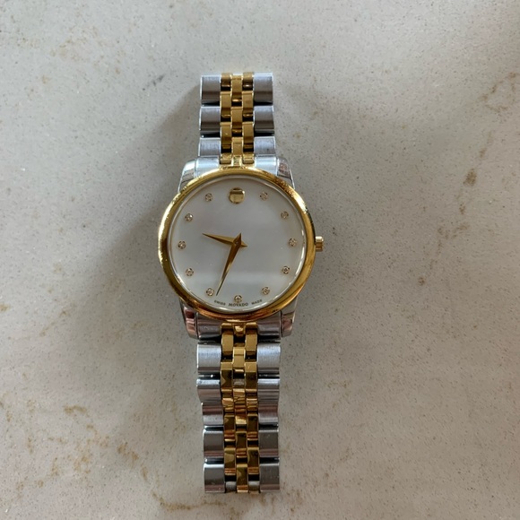 MOVADO Safiro Mother of Pearl Dial Diamond Ladies Watch No. 0606900 - Picture 6 of 7